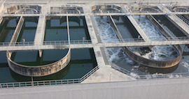 Water recycling on sewage treatment station